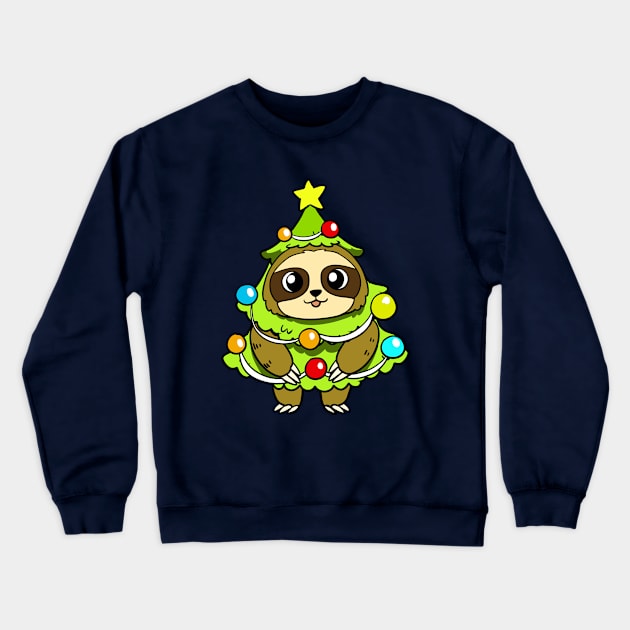 Christmas Sloth Crewneck Sweatshirt by WildSloths